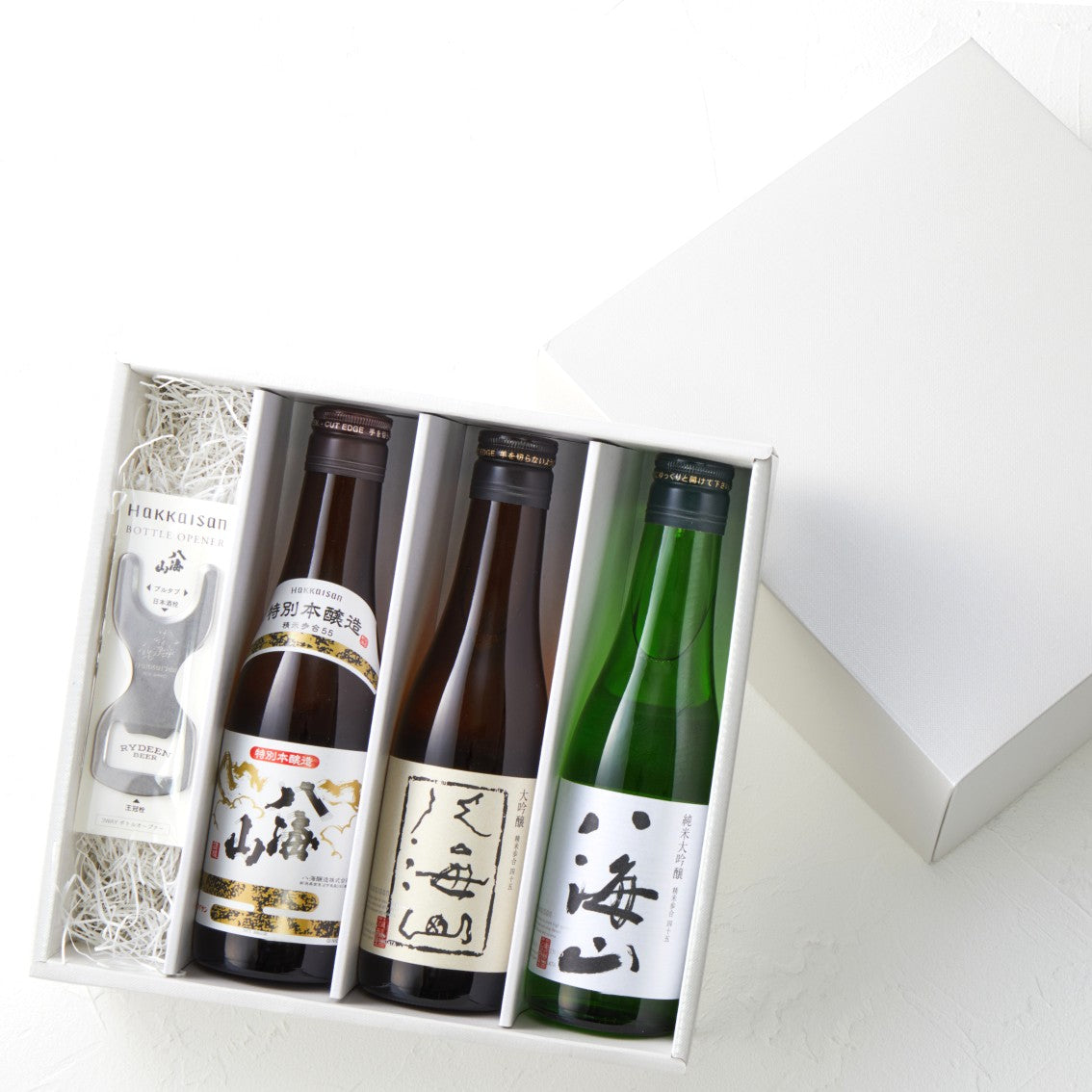 【定番】八海山 飲み比べ3選300mlと3WAYオープナーセット
