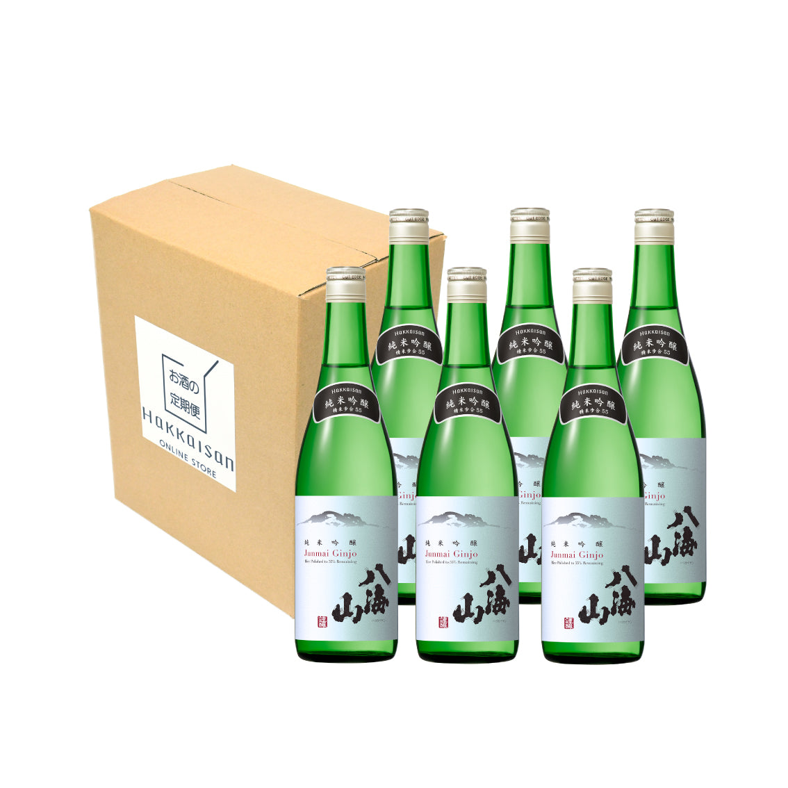 【お酒の定期便】純米吟醸 八海山 55% 1800ml × 6本