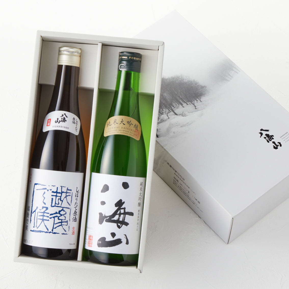 【季節の味わい】しぼりたて原酒 越後で候 青ラベルと純米大吟醸720mlセット