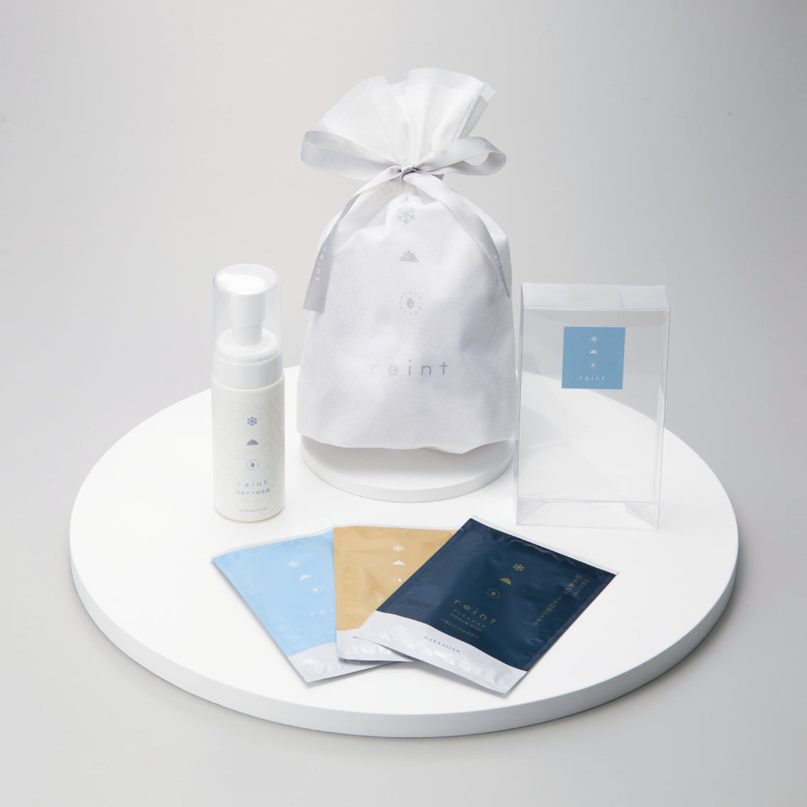 【ギフトラッピング付】reint泡洗顔とお試し3種フェイスマスクセット