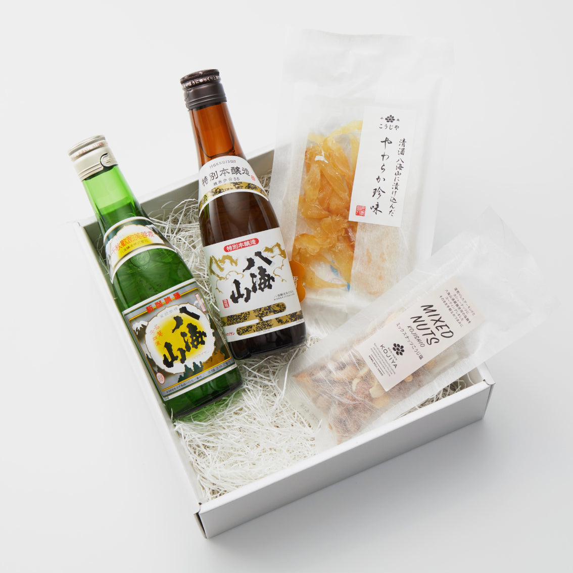 【LINEギフト】定番の八海山300ml2本とおつまみギフト