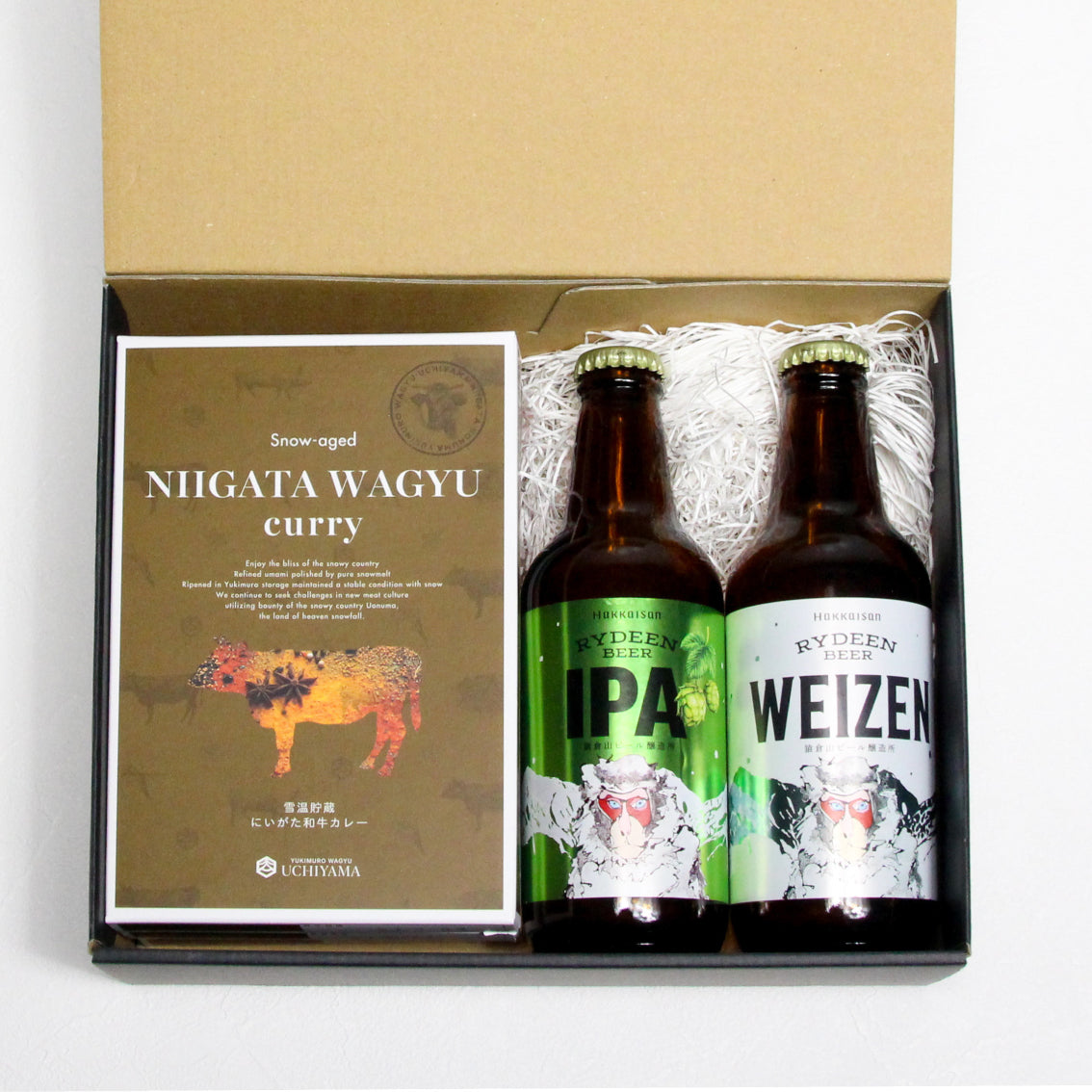 【内山肉店】カレー3種とIPA＆ヴァイツェンセット