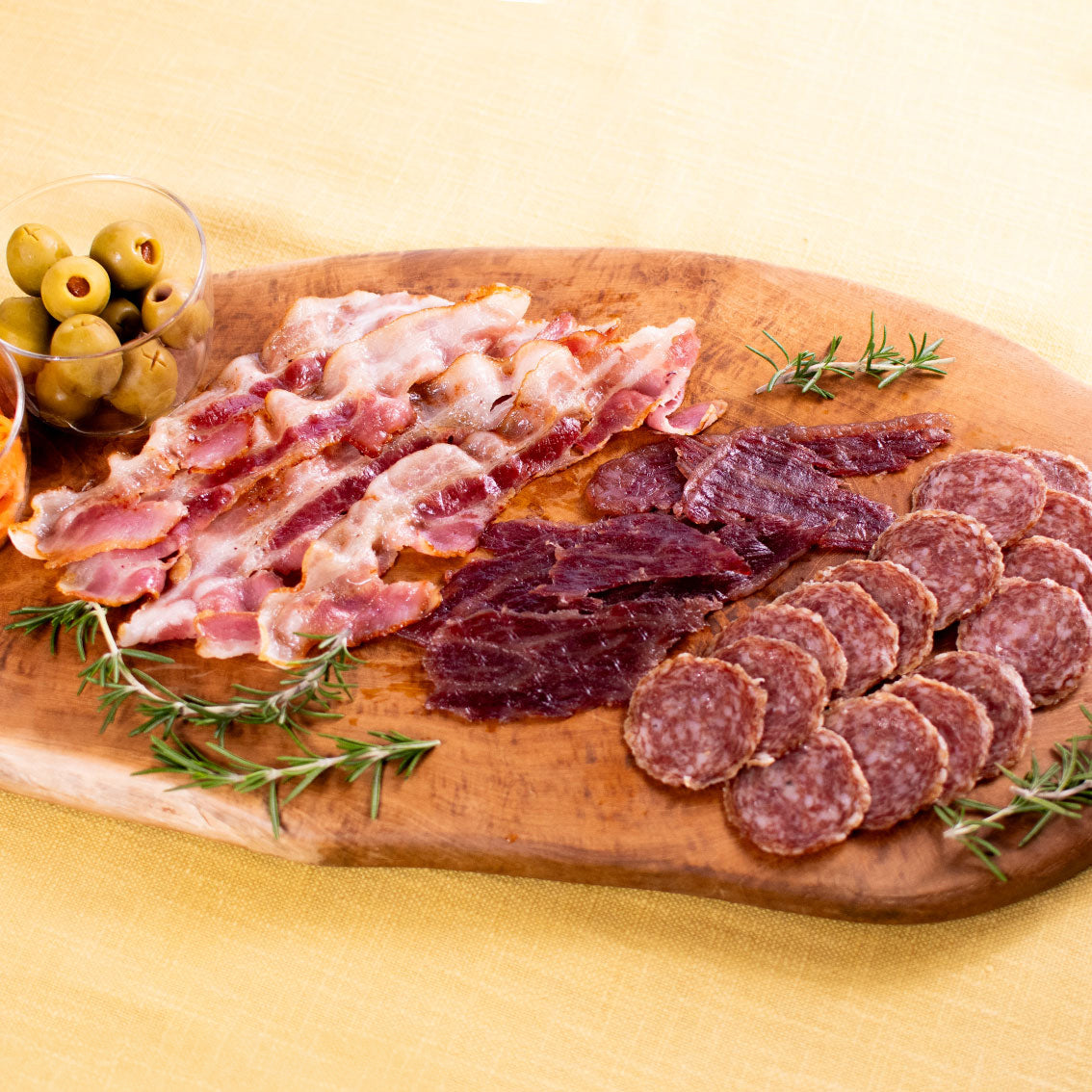 【内山肉店】厳選おつまみ3種と白麹あわ・白麹あわ三年 2本セット 360ml