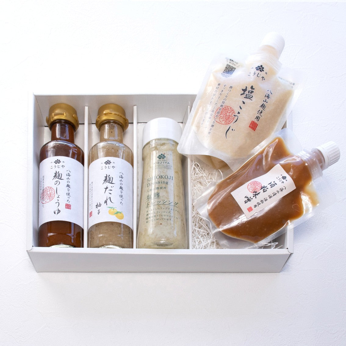 【ご贈答に】八海山の麹を使った調味料バラエティセット(塩こうじ・酒粕味噌)
