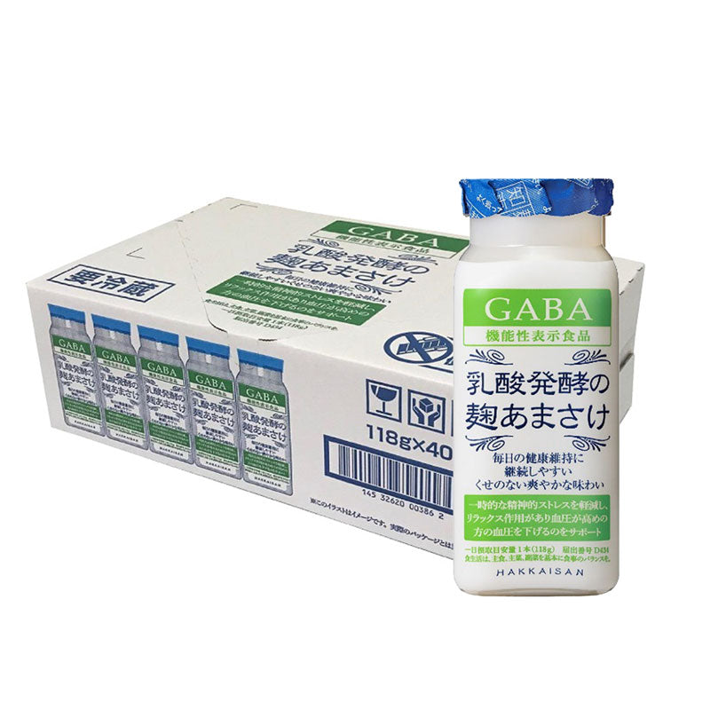 【送料無料】乳酸発酵の麹あまさけGABA118g 1ケース(40本入り)
